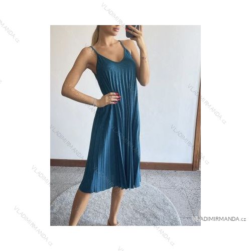 Šaty letní na ramínka dámské (S/M ONE SIZE) ITALSKÁ MÓDA IMPBB22B21841