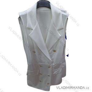Šaty kabátkové bez rukávu dámské (S/M ONE SIZE) ITALSKá MóDA IM322306