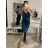 Elegantes Damen-Abendkleid mit Trägern (S/M ONE SIZE) ITALIAN FASHION IM322MONICA -   hellrosa,   S/M
