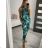 Sommer Tunika Kurzarm und lang gestreiften Rock Frauen (uni xs-m) ITALIENISCHE MODE IM119426