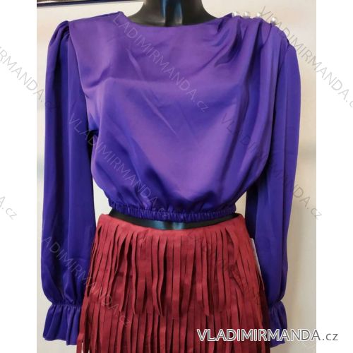 Tunika dlouhý rukáv dámská (S/M ONE SIZE) ITALSKÁ MÓDA IMPMM22351300080