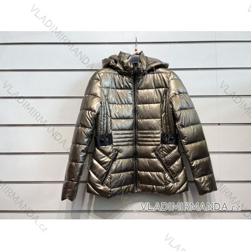 Bunda s kapucňou dlhý rukáv dámska (S-2XL) TALIANSKA MÓDA IMPSH22G2283