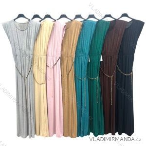 Women's Long Summer Sleeveless Dress (S/M ONE SIZE) ITALIAN FASHION IMPLM22OMBRE
