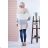 Cardigan pletený dlouhý rukáv dámský (S/M/L ONE SIZE) ITALSKÁ MÓDA IMD23560