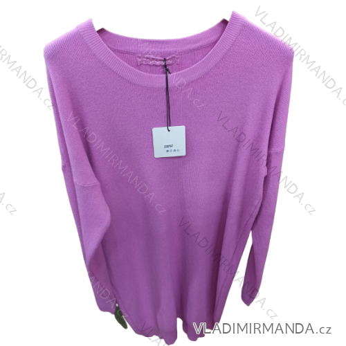 Svetr dlouhý rukáv dámské (S/M ONE SIZE) ITALSKá MóDA IM4221335