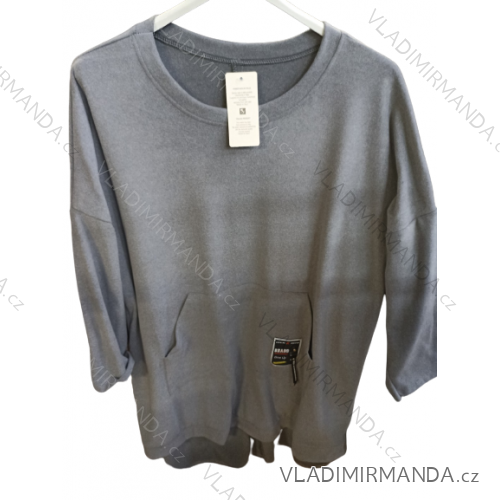 Mikina dlouhý rukáv dámské (L/XL/2XL ONE SIZE) ITALSKá MóDA IM4221327