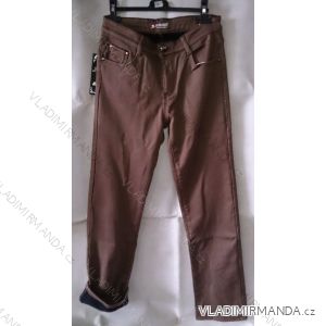 Kalhoty teplé plátěné dámské flaušová podšívka (30-42) MOON GIRL SHH5709V