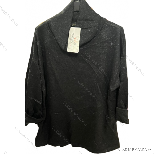 Tunika teplá oversize s rolákem dlouhý rukáv dámská (S/M ONE SIZE) ITALSKá MóDA IMM22UN6785