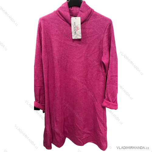 Lässiges, warmes, langärmliges Rollkragenkleid für Damen (S/M ONE SIZE) ITALIAN FASHION IMM22UN6679