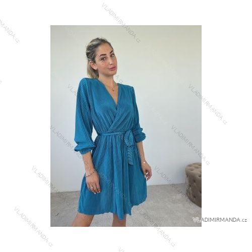 Šaty dlhý rukáv dámske (S/M ONE SIZE) TALIANSKA MÓDA IMPBB22S3648