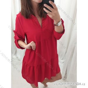 Šaty oversize volnočasové 3/4 rukáv dámské nadrozměr (XL/2XL ONE SIZE) ITALSKÁ MÓDA IMD22440