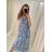 Šaty košilové dlouhý rukáv dámské (S/M ONE SIZE) ITALSKÁ MODA IMB229927