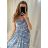 Šaty košilové dlouhý rukáv dámské (S/M ONE SIZE) ITALSKÁ MODA IMB229927