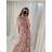 Šaty košilové dlouhý rukáv dámské (S/M ONE SIZE) ITALSKÁ MODA IMB229927