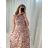 Šaty košilové dlouhý rukáv dámské (S/M ONE SIZE) ITALSKÁ MODA IMB229927