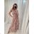 Šaty košilové dlouhý rukáv dámské (S/M ONE SIZE) ITALSKÁ MODA IMB229927