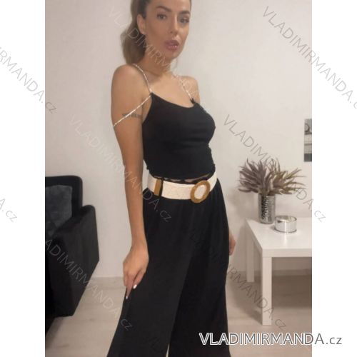 Tílko crop top na ramínka dámské (S/M ONE SIZE) ITALSKÁ MÓDA IMPBB22C23695