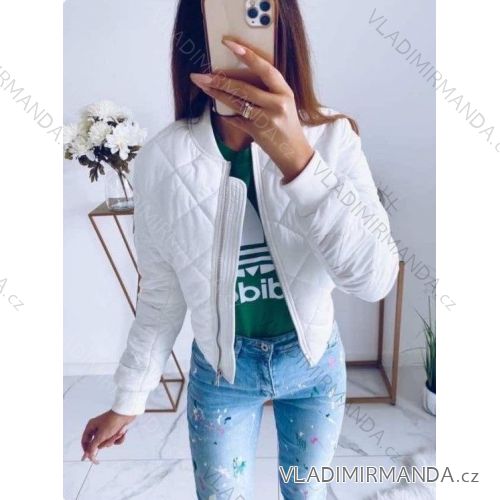 Bunda bomberka prešívaná dlhý rukáv dámska (S-2XL) TALIANSKA MÓDA IMWAA223158