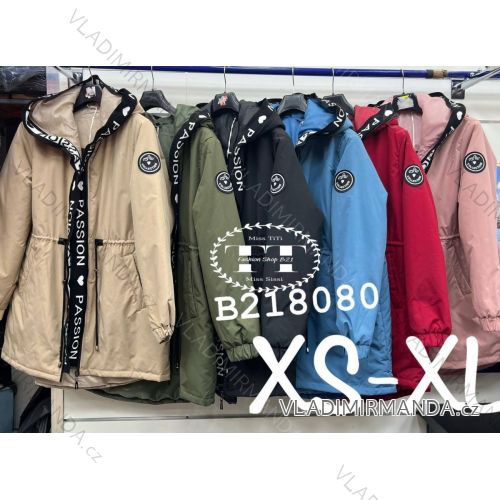 Bunda s kapucí dámská (XS-XL) ITALSKÁ MÓDA PMWB22B218080