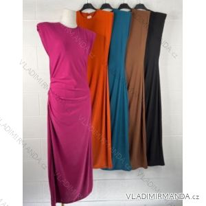 Šaty elegantní bez rukávu dámské (S/M ONE SIZE) ITALSKÁ MÓDA IMPBB221179f