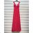 Šaty letní na ramínka dámské (S/M ONE SIZE) ITALSKÁ MÓDA IMPBB22B21841 red S / M