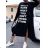 Šaty oversize dlouhý rukáv dámské (M/L/XL ONE SIZE) ITALSKÁ MÓDA IMWB22264
