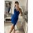 Šaty elegantní mini na ramínka dámské (S/M ONE SIZE) ITALSKÁ MÓDA IM322105