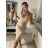 Šaty elegantní mini na ramínka dámské (S/M ONE SIZE) ITALSKÁ MÓDA IM322105
