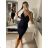 Šaty elegantní mini na ramínka dámské (S/M ONE SIZE) ITALSKÁ MÓDA IM322105