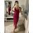 Šaty elegantní společenské na ramínka dámské (S/M ONE SIZE) ITALSKÁ MÓDA IM321608
