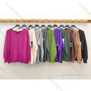 Damen-Strickpullover mit langen Ärmeln (Einheitsgröße S/M) ITALIAN FASHION IMPDY22XYF5111