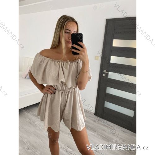 Overall Carmen Satin kurz Sommer Damen (S / M ONE SIZE) ITALIAN FASHION IMM22MS18822