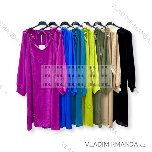 Šaty dlhý rukáv dámske (S/M ONE SIZE) TALIANSKA MÓDA IMPHD2222605