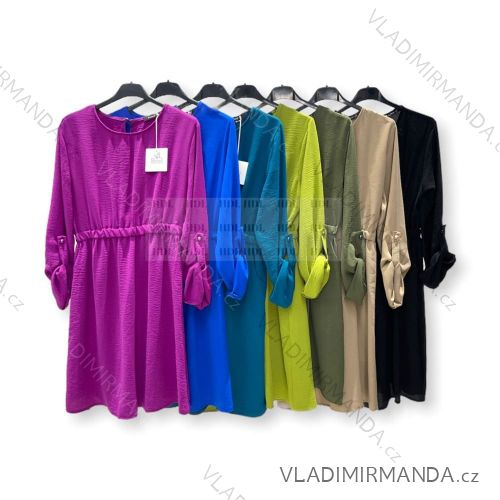 Šaty dlhý rukáv dámske (S/M ONE SIZE) TALIANSKA MÓDA IMPHD2222584