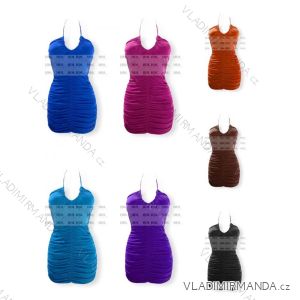 Šaty sexy mini na ramínka dámské (S/M ONE SIZE) ITALSKÁ MÓDA IMPHD2222720