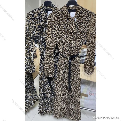 Šaty elegantný dlhý rukáv dámske (S/M ONE SIZE) TALIANSKA MÓDA IMM22Un6828A