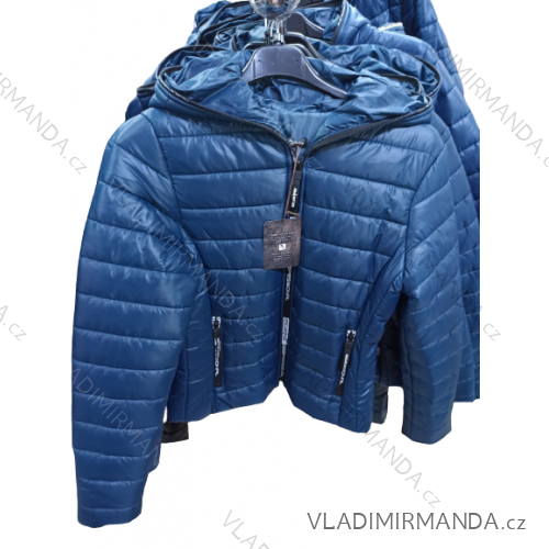 Bunda s kapucí dlouhý rukáv dámská nadrozměr (M-2XL) ITALSKá MóDA IM322357