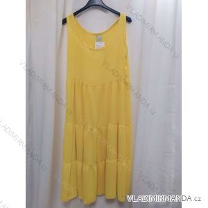 Šaty letní volnočasové bez rukávu dámské (S/M ONE SIZE) ITALSKÁ MÓDA IMPLS2234543