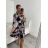 Women's Long Sleeve Shirt Dress (S/M/L ONE SIZE) ITALIAN FASHION IM622105