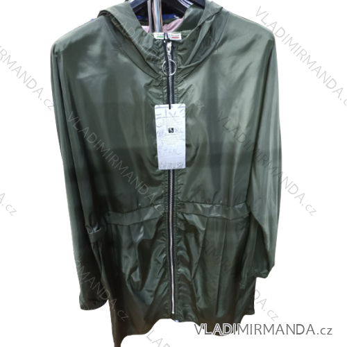 Bunda/parka šusťáková s kapucňou dámska nadrozmer (XL/2XL ONE SIZE) TALIANSKA MÓDA IM422690