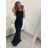Šaty elegantné spoločenské dlhé na ramienka dámske (S/M ONE SIZE) TALIANSKA MóDA IMM22LS9714 červená S/M