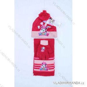 Souprava čepice zimní, šála a rukavice Minnie mouse dětská dívčí (ONE SIZE) SETINO MIN-A-KNSET-198
