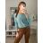 Svetr tenký oversize s mašlí dlouhý rukáv dámský (M/L ONE SIZE) ITALSKÁ MÓDA IM422910/DR fuchsiová M/L