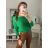 Svetr tenký oversize s mašlí dlouhý rukáv dámský (M/L ONE SIZE) ITALSKÁ MÓDA IM422910/DR fuchsiová M/L