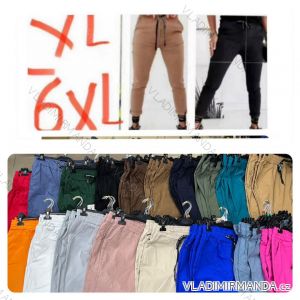 Kalhoty strečové dlouhé dámské nadrozměr (XL-6XL) ITALSKÁ MÓDA IMWGA223311