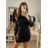 Elegantes Mini-Langarmkleid für Damen (UNI S / M) ITALIAN FASHION IMM20928