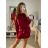 Elegantes Mini-Langarmkleid für Damen (UNI S / M) ITALIAN FASHION IMM20928