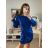 Elegantes Mini-Langarmkleid für Damen (UNI S / M) ITALIAN FASHION IMM20928