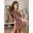 Elegantes Mini-Langarmkleid für Damen (UNI S / M) ITALIAN FASHION IMM20928