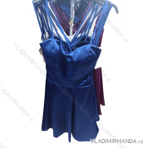 Šaty elegantní společenské na ramínka dámské (S/M ONE SIZE) ITALSKá MóDA IM322288